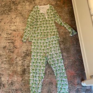 Roberta Roller Rabbit Leafy Green Pajama Set